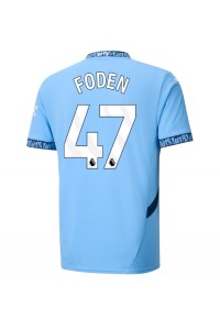 Fotbalové Dres Manchester City Phil Foden #47 Domácí Oblečení 2024-25 Krátký Rukáv